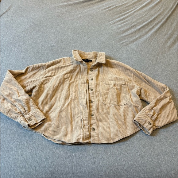 Tan Forever 21 Corduroy Shacket - Picture 3 of 3